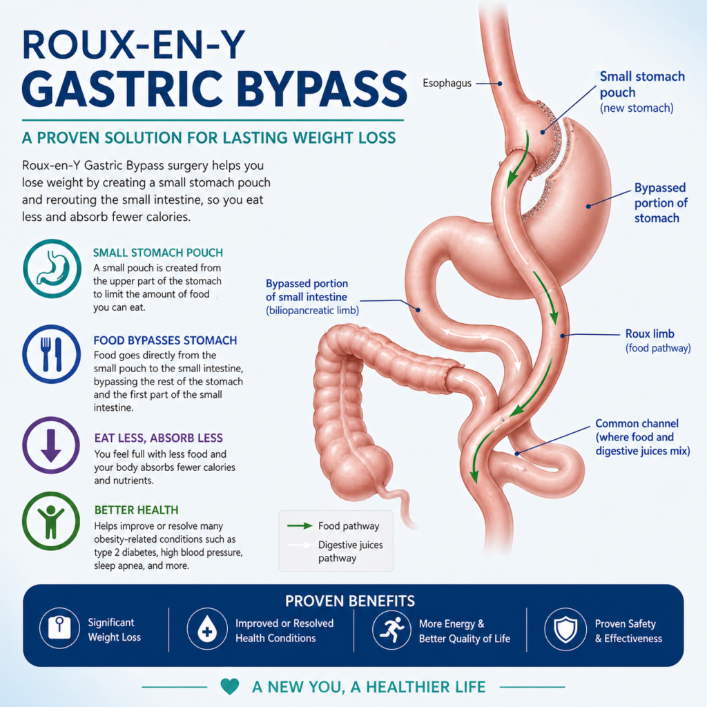 laparoscopic Roux-en-Y Gastric Bypass in punjab